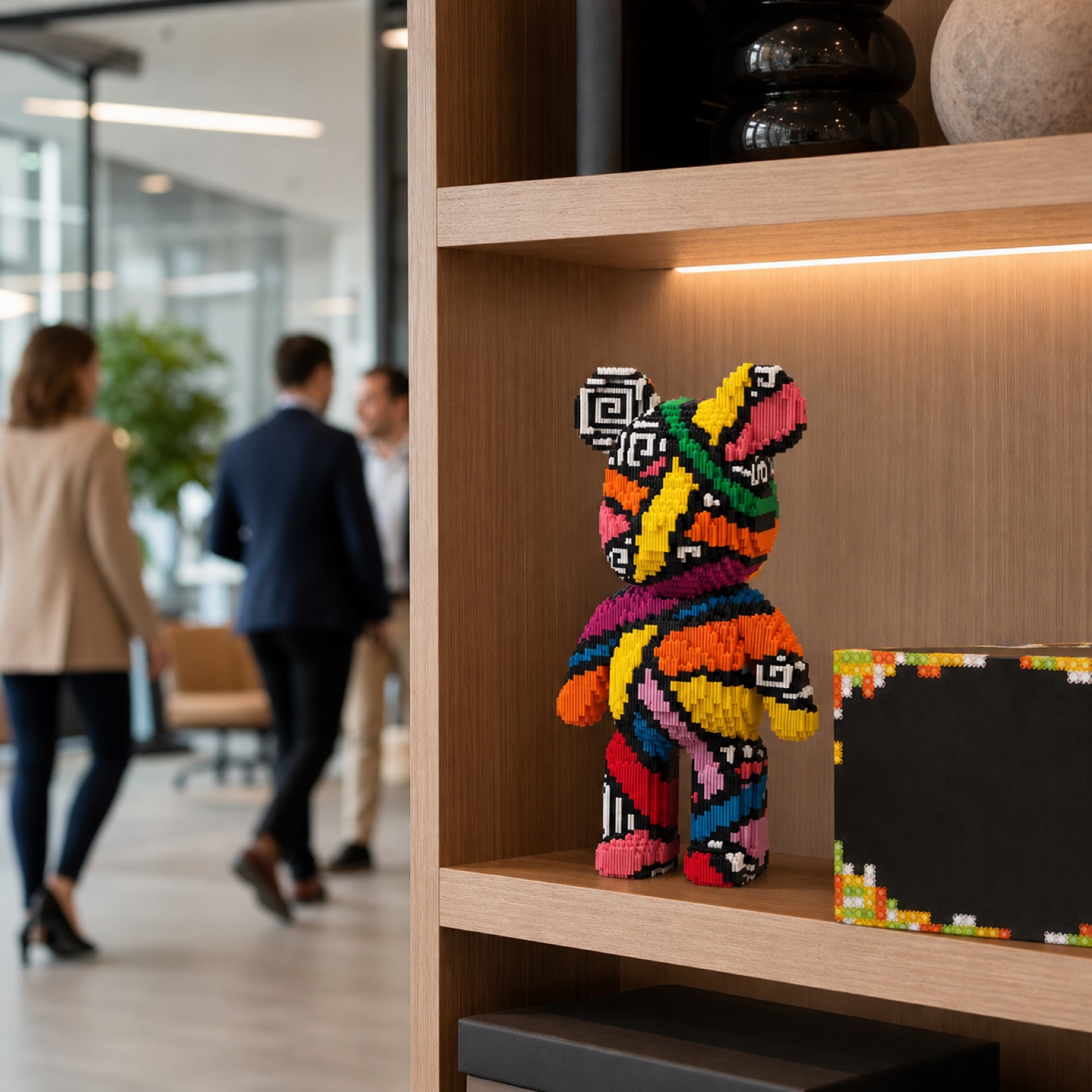 Ours KLIPS'IT exposé dans un espace professionnel